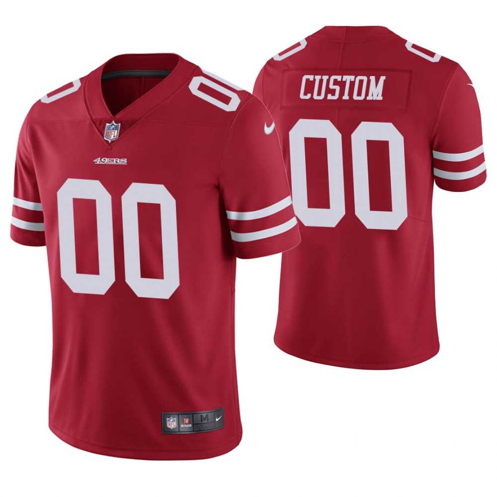 Customized Men & Women & Youth Nike 49ers Red Vapor Untouchable Player Limited Jersey